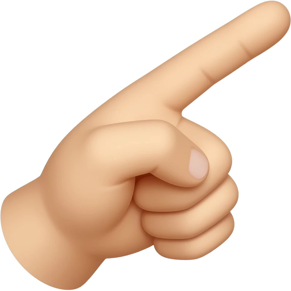 pointer du doigt direction droite emoji