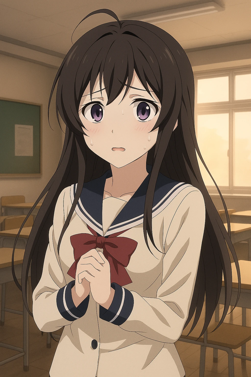 Yumemi yumemite worried emoji