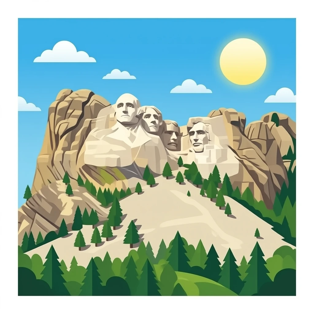 Mount rushmore emoji