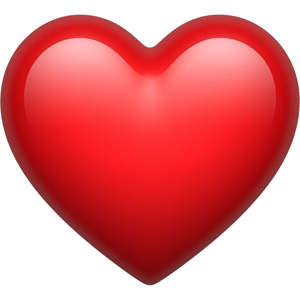 ios red heart emoji