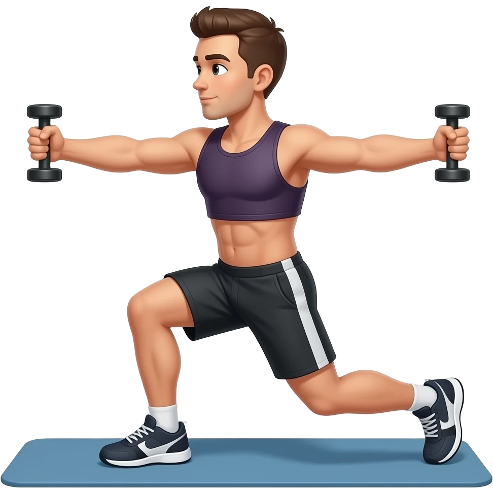 a man doing Exercise emoji