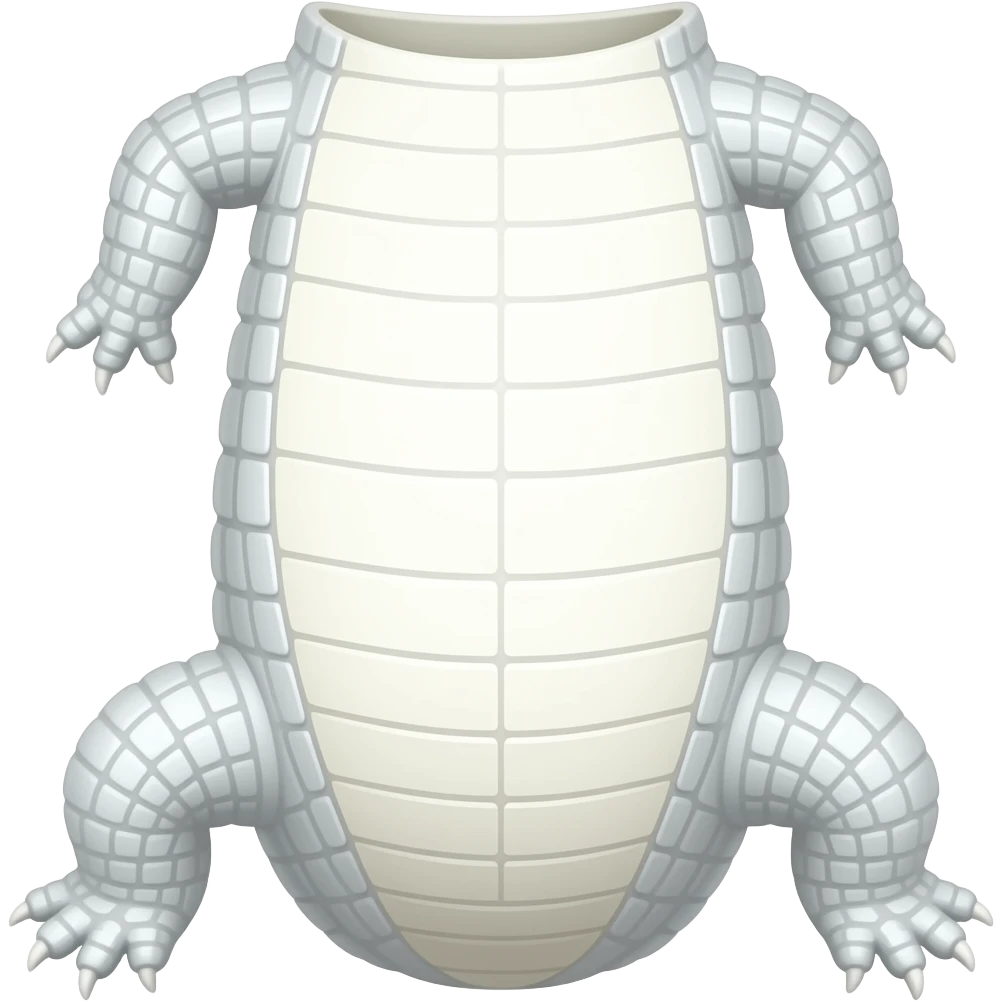 thin white crocodile belly emoji