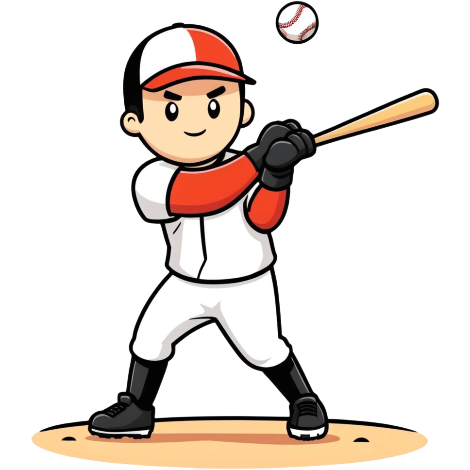 Beautiful man playing baseball  emoji