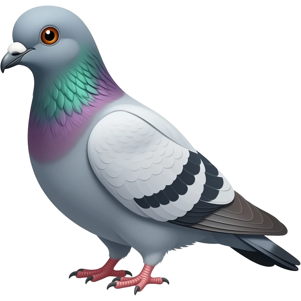 🐦 Little pigeon, 🐦 mega pigeon emoji