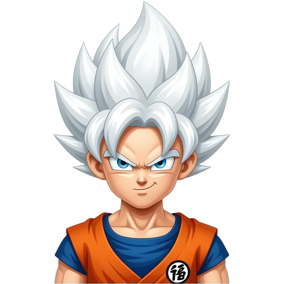 Goku con el pelo blanco emoji