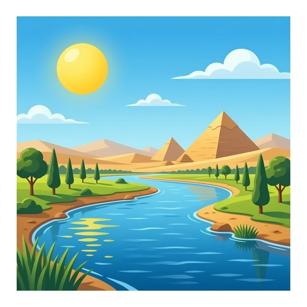 Red river in Egypt emoji