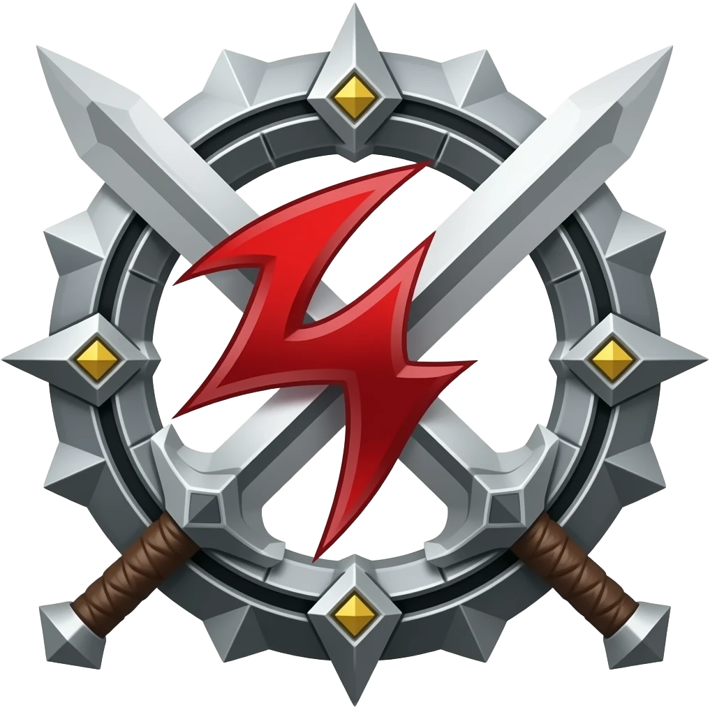 Create RPG symbol of Berserk with transparent background and no text emoji