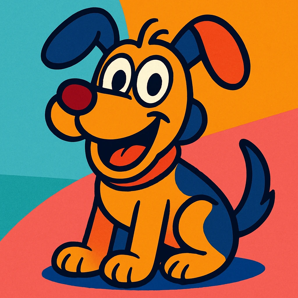 cartoon dog emoji