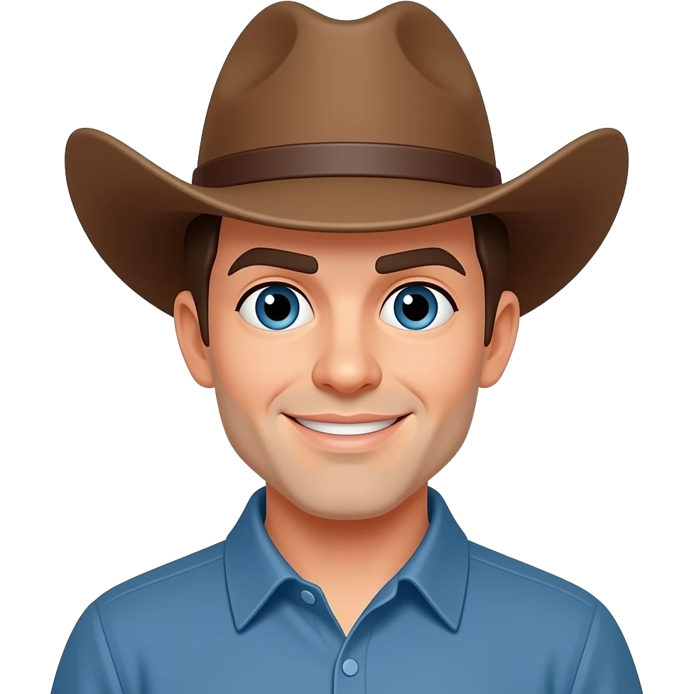 Cowboy head emoji