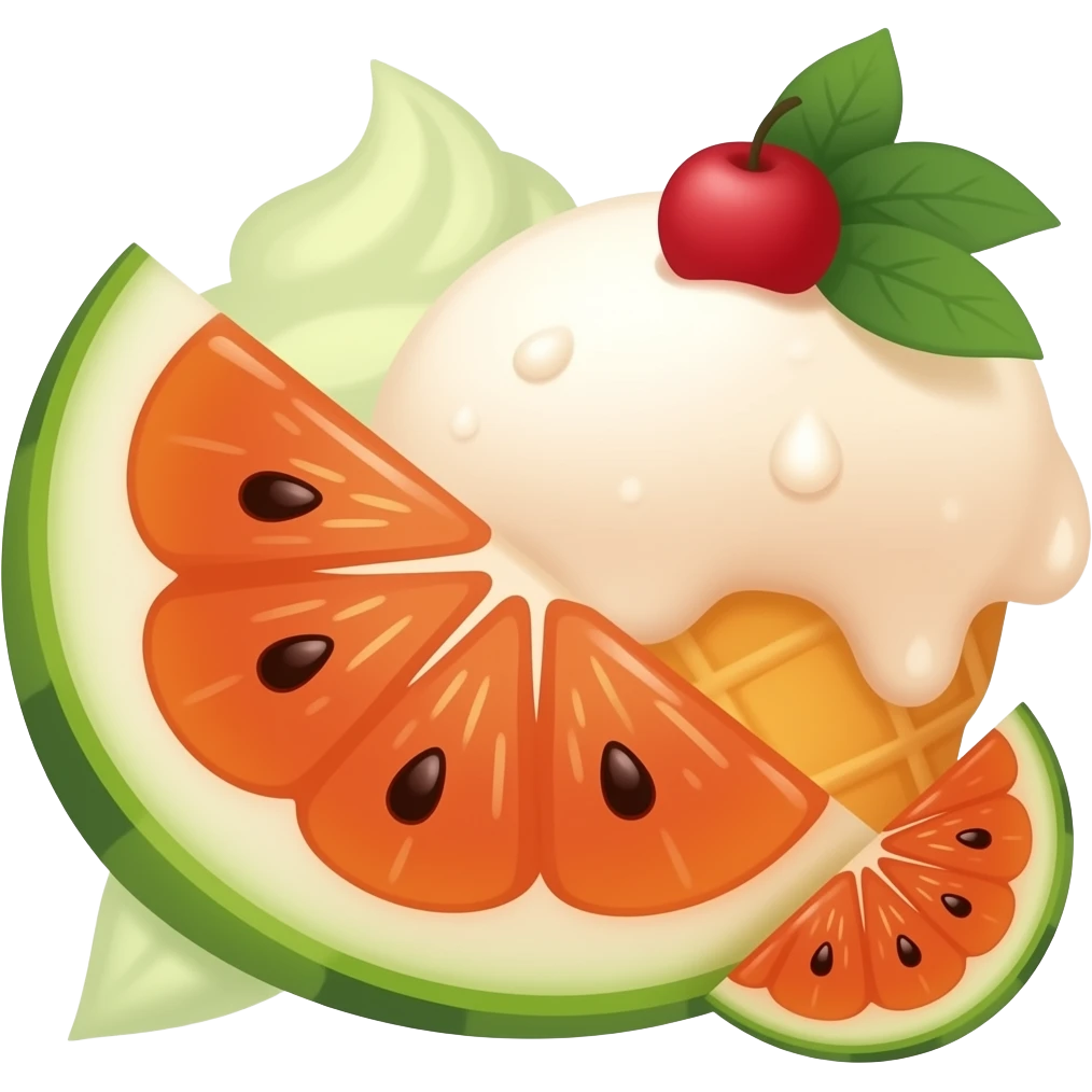 eiscreme frucht emoji