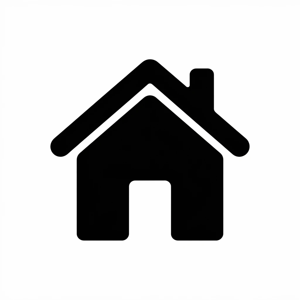 House icon black silhouette emoji