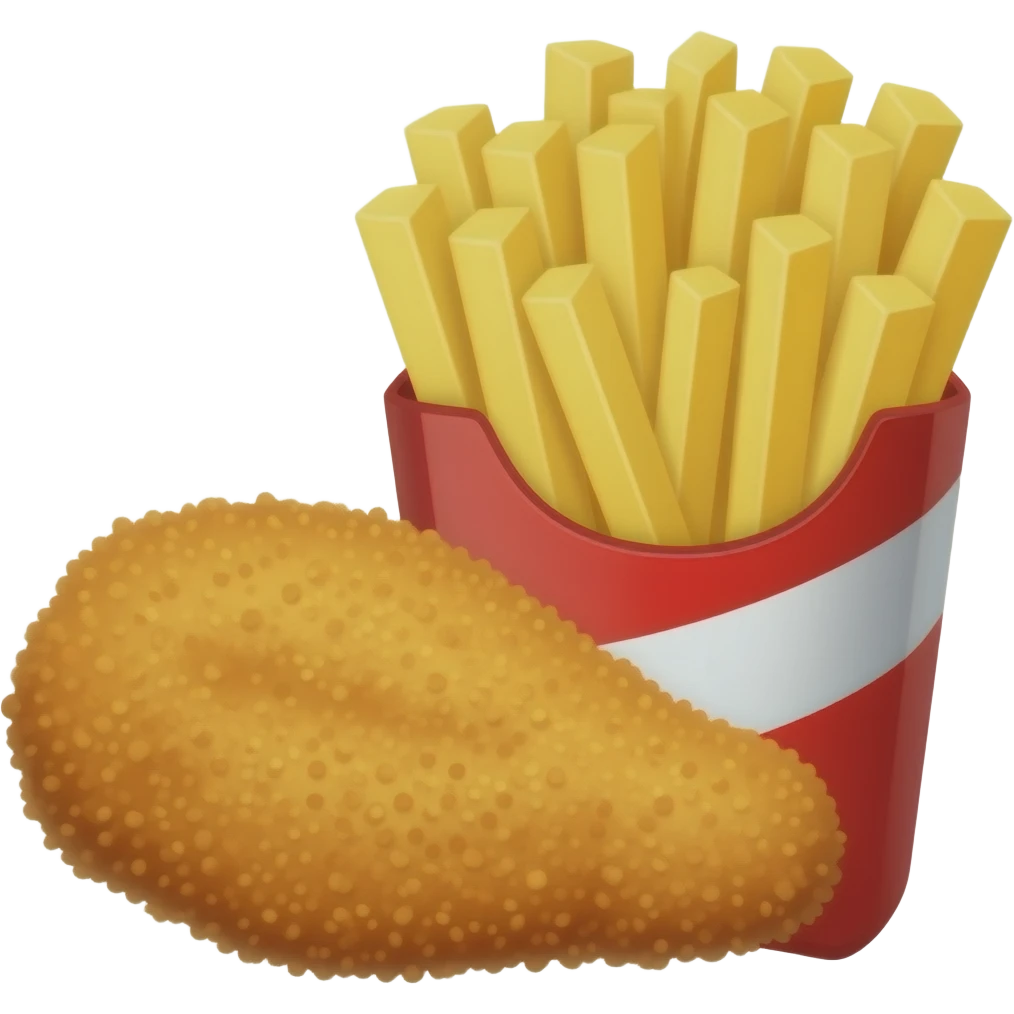 Schnitzel Pommes emoji