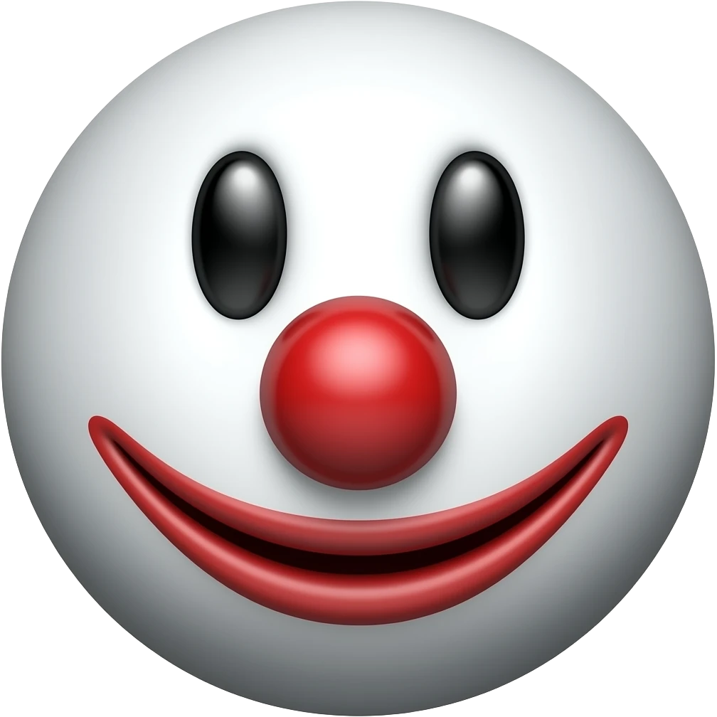 clown nose ball emoji