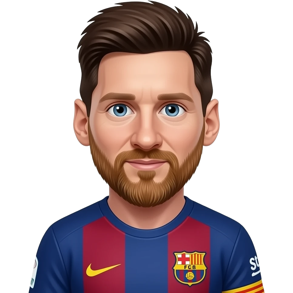 Messi facing forward emoji