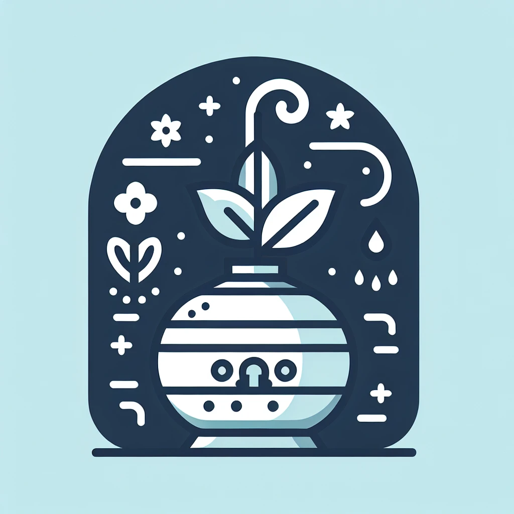 ### Dyfuzor zapachowy w tym stylu:

{
  "style_name": "Antua Minimal Eco Line Icon",
  "background": {
    "color": "#0E4B3F",
    "type": "solid",
    "texture": "none"
  },
  "color_palette": {
    "primary_icon": "#F2F0E9",
    "secondary_fill": "#E6E1D3",
    "stroke_style": "monoline",
    "stroke_color": "#F2F0E9",
    "stroke_width": "medium_consistent"
  },
  "design_language": {
    "style": "minimalist flat vector",
    "geometry": "geometric, symmetrical, balanced",
    "corner_radius": "soft rounded",
    "details_level": "very low",
    "shadows": false,
    "gradients": false,
    "3d_effects": false,
    "textures": false
  },
  "composition": {
    "alignment": "centered",
    "layout": "single object",
    "padding": "generous negative space",
    "aspect_ratio": "1:1"
  },
  "line_rules": {
    "consistent_stroke_weight": true,
    "no_line_variation": true,
    "clean_vector_edges": true
  },
  "branding_feel": [
    "premium",
    "eco",
    "calm",
    "elegant",
    "modern",
    "minimal"
  ],
  "rendering": {
    "type": "2D vector icon",
    "lighting": "none",
    "depth": "flat"
  },
  "constraints": [
    "no text unless specified",
    "no realistic details",
    "no reflections",
    "no highlights",
    "no decorative ornaments",
    "no perspective distortion"
  ]
}
 emoji