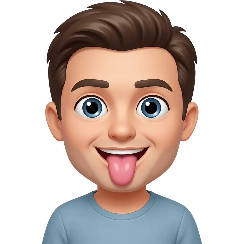 sucking a penis emoji