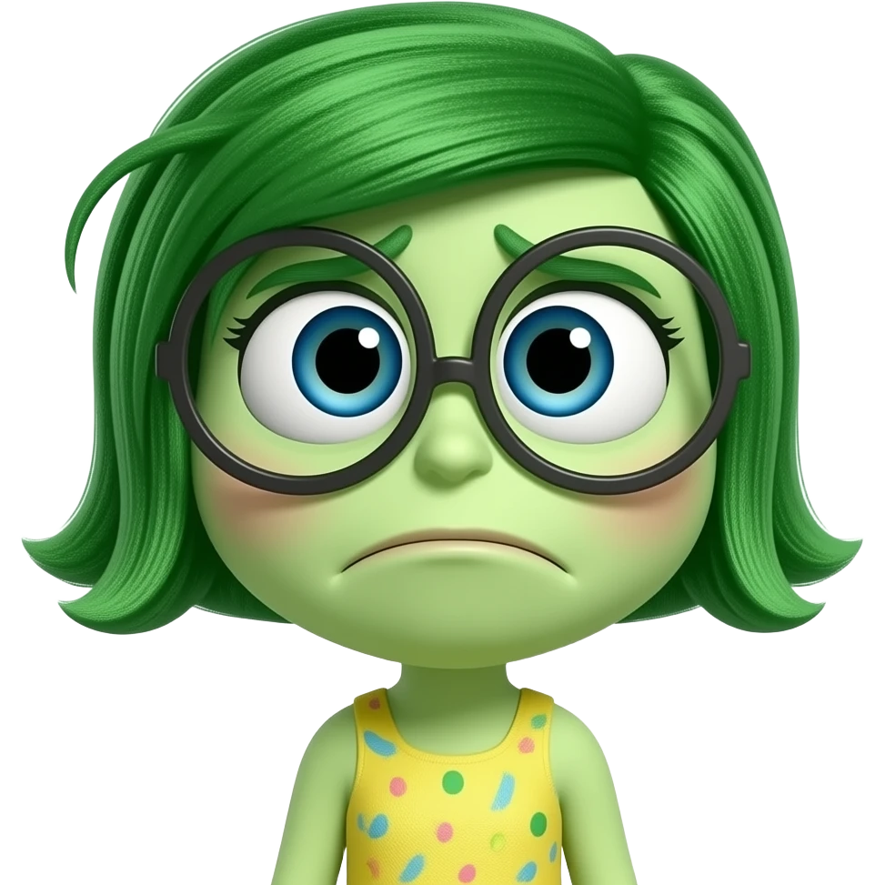 DISGUST FROM INSIDE OUT MOVIE. emoji