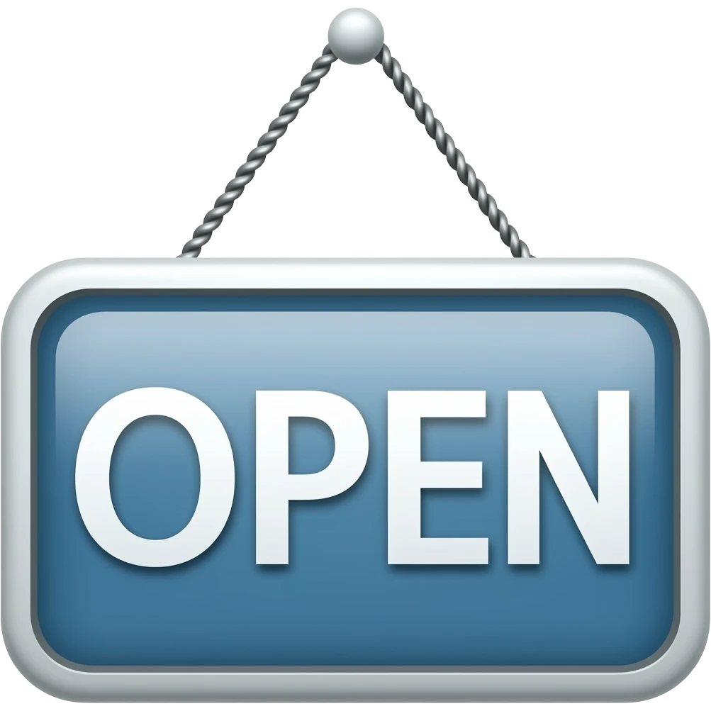 Open 이란 글자를 포함한 이모지를 만들꺼야. emoji