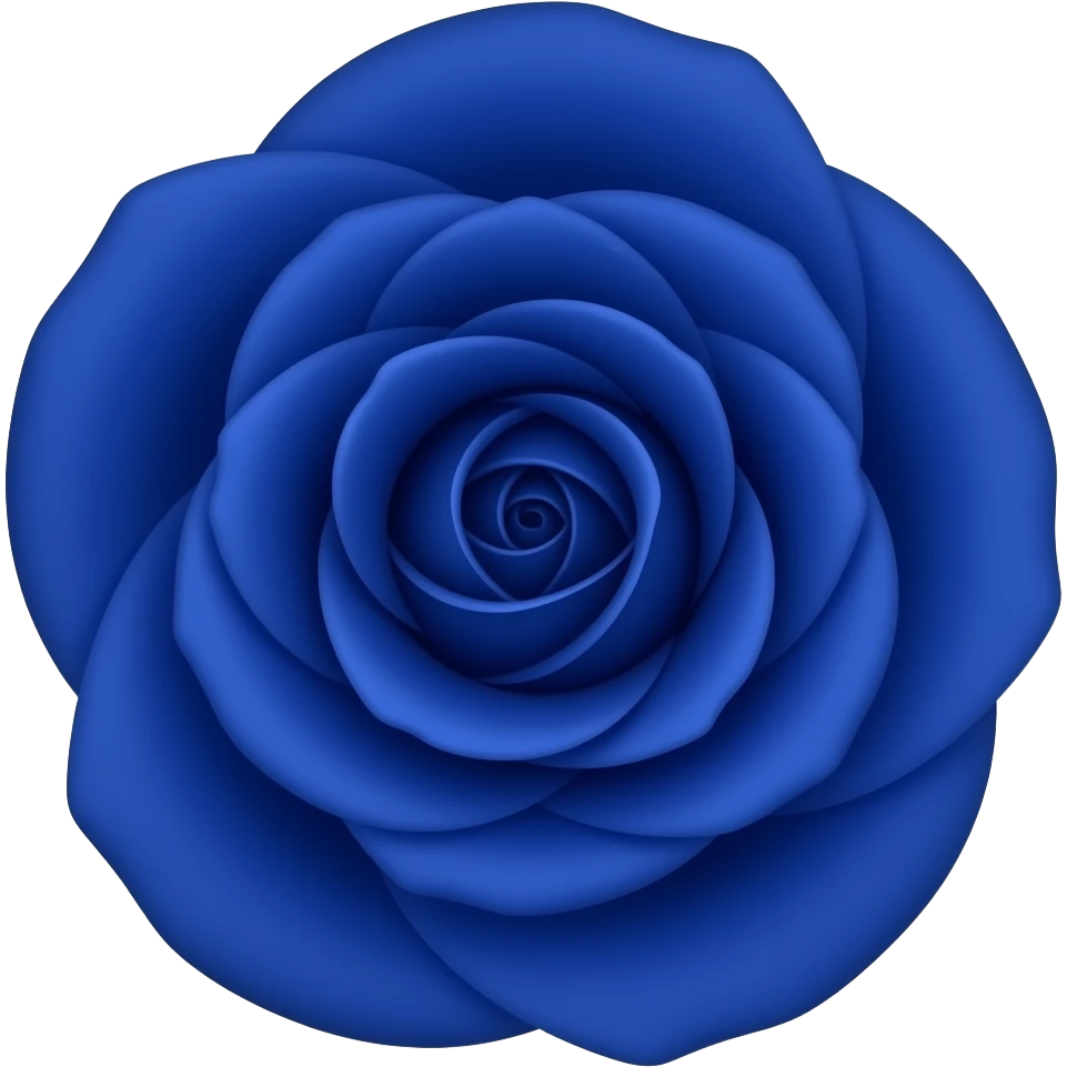 Dark blue rose emoji