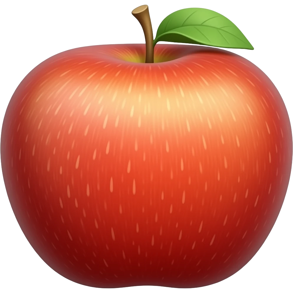 Maçã vermelha   estilo emoji > cartoonesco emoji