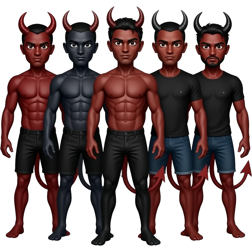 Group of demons emoji