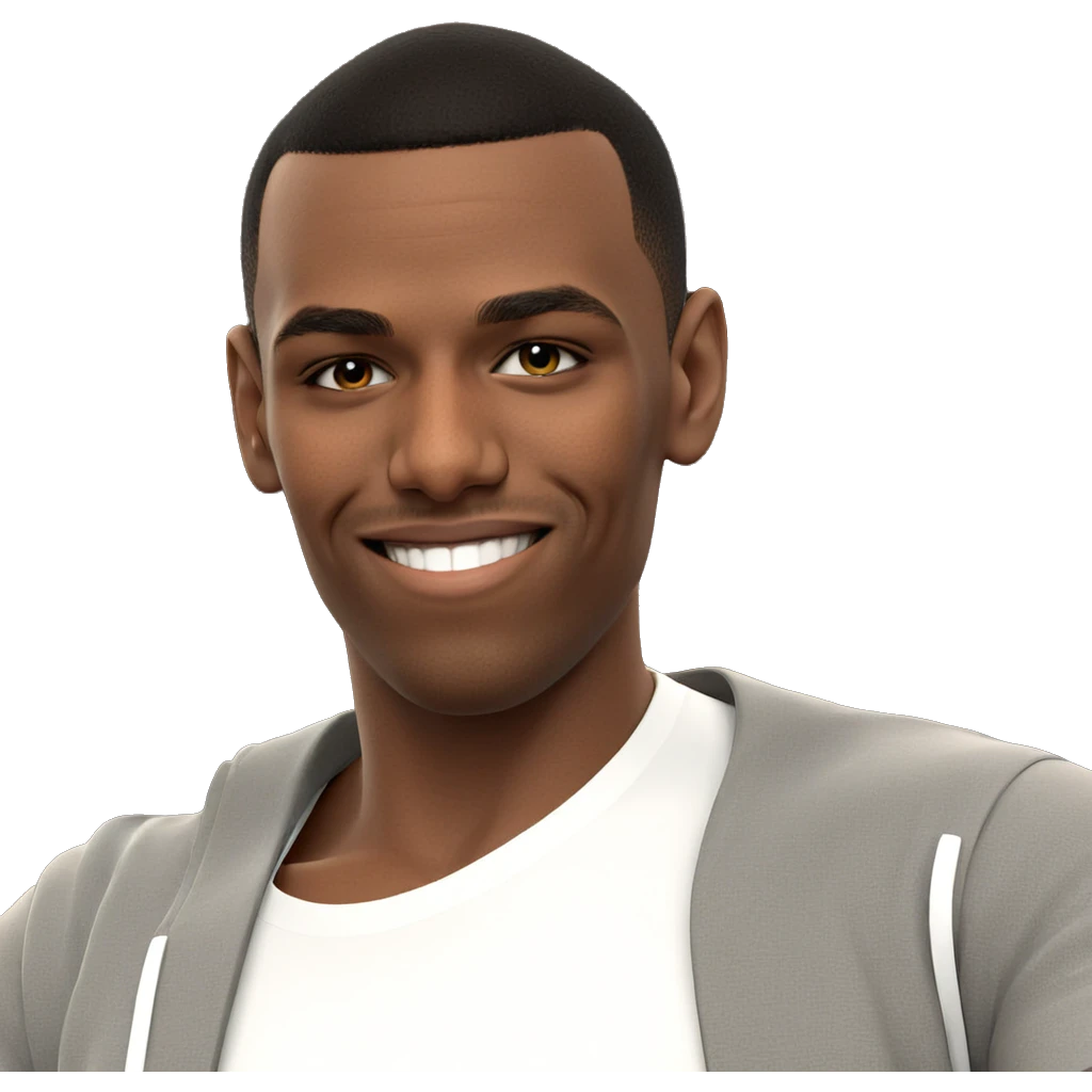 smiling man in shirt emoji