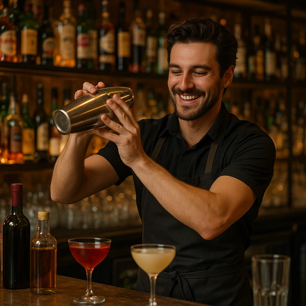 bartender mixing drinks emoji