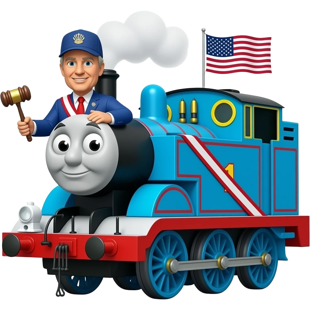 thomas the tank engine as president emoji
