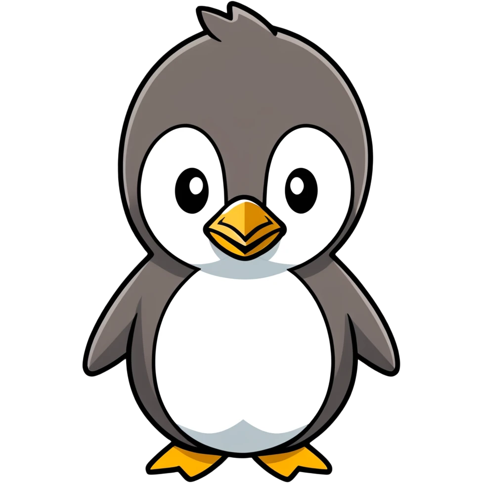 An angry penguin emoji