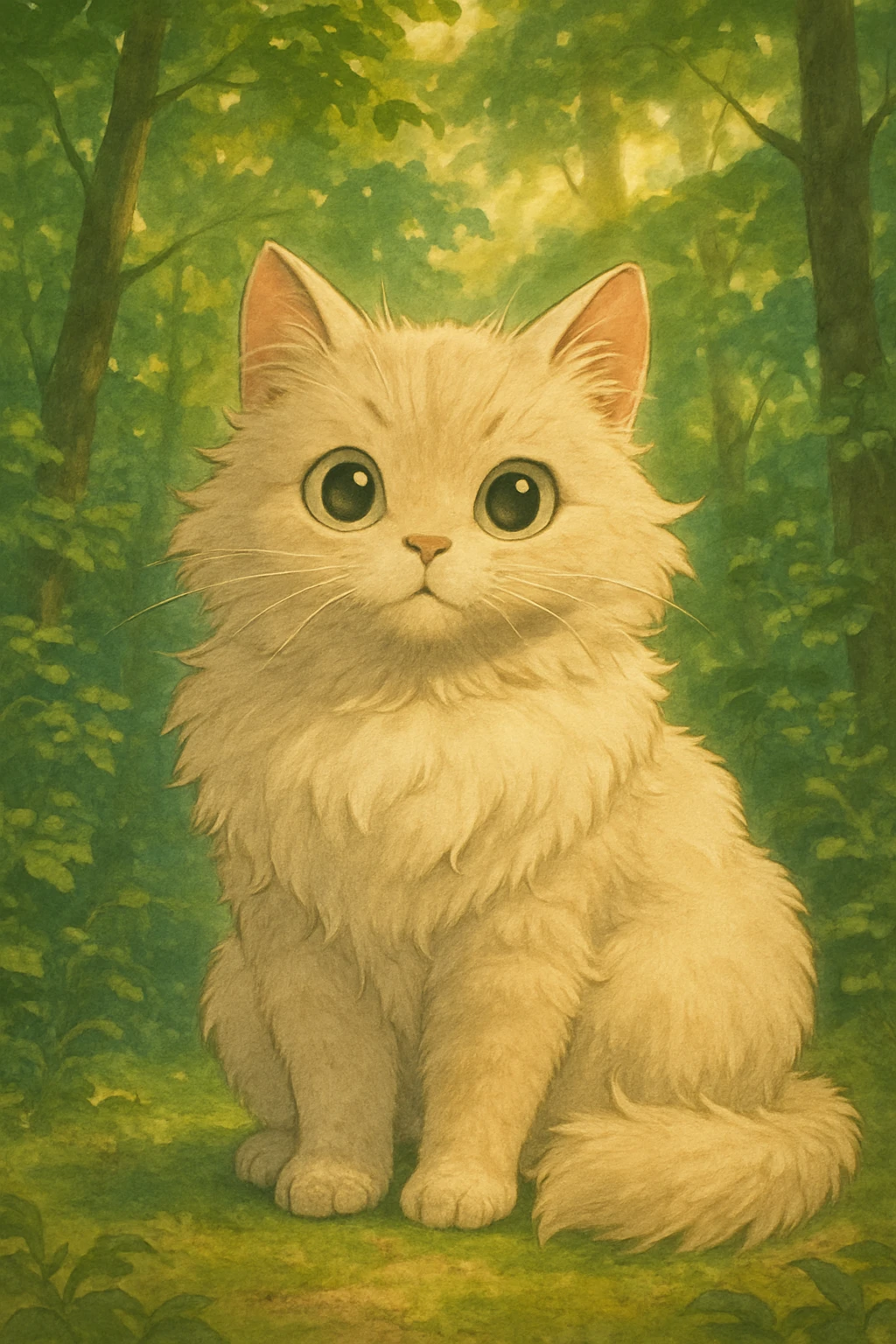 fluffy pussycat emoji