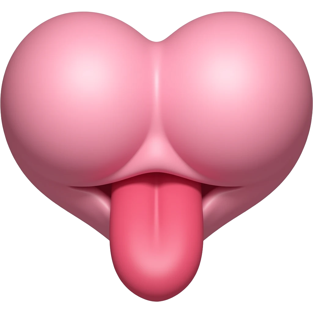 Girl Pussy shape heart emoji