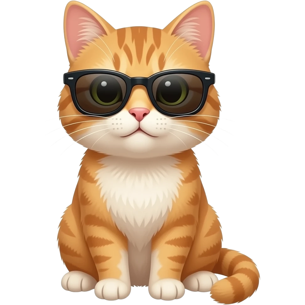 Cat wearing sunglasses emoji