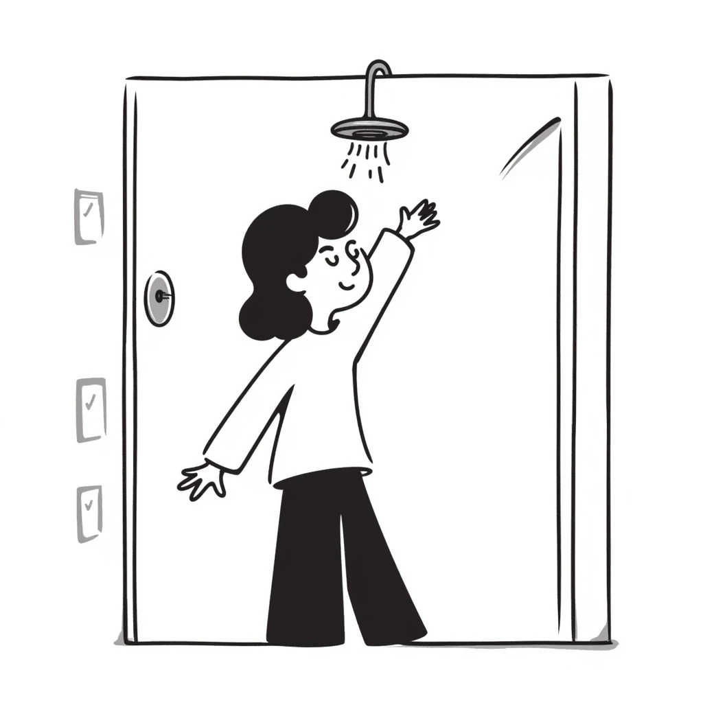 shower with a sliding glass doors emoji