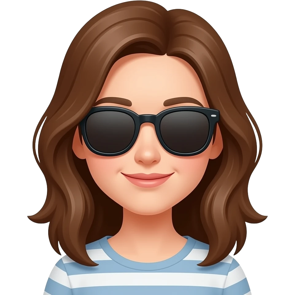 girl with sunglass emoji