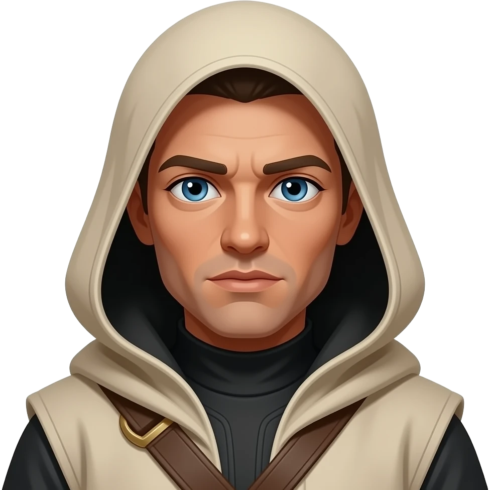 paul atreides  blue eyes with black beigehood in dune emoji