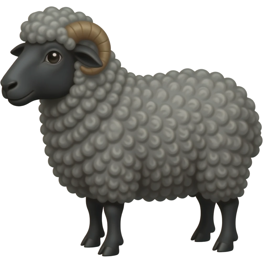 Emoji de oveja negra emoji