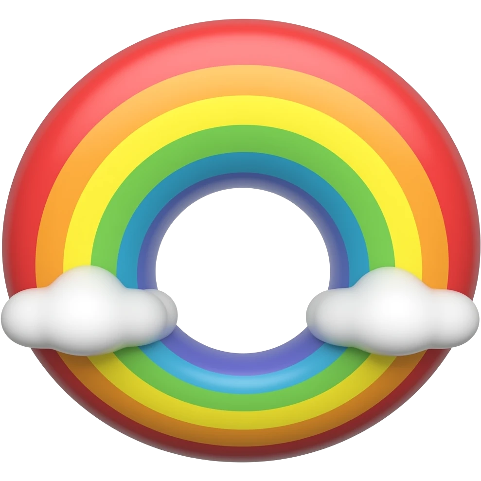 Rainbow tail emoji