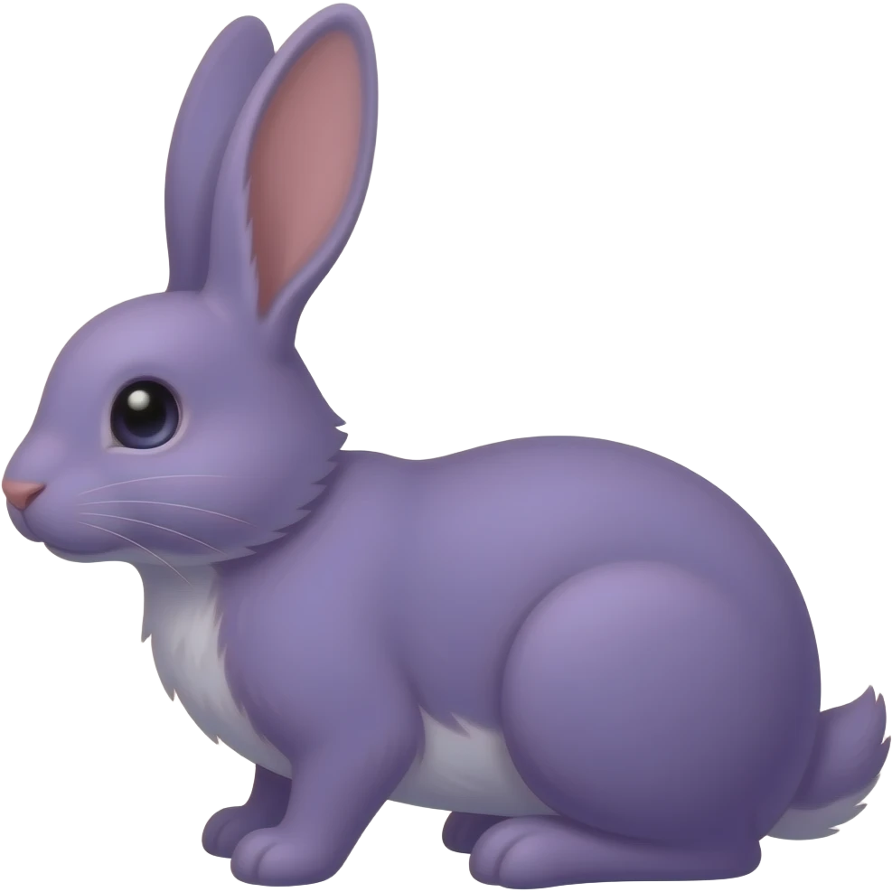 Purple rabbit emoji