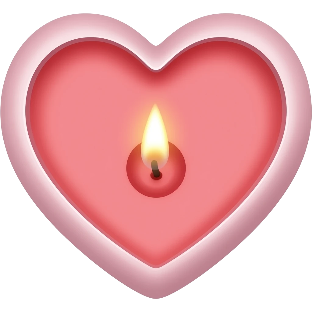 candle heart emoji