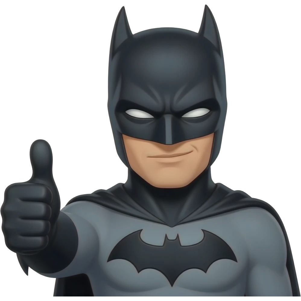 Batman thumbs up emoji