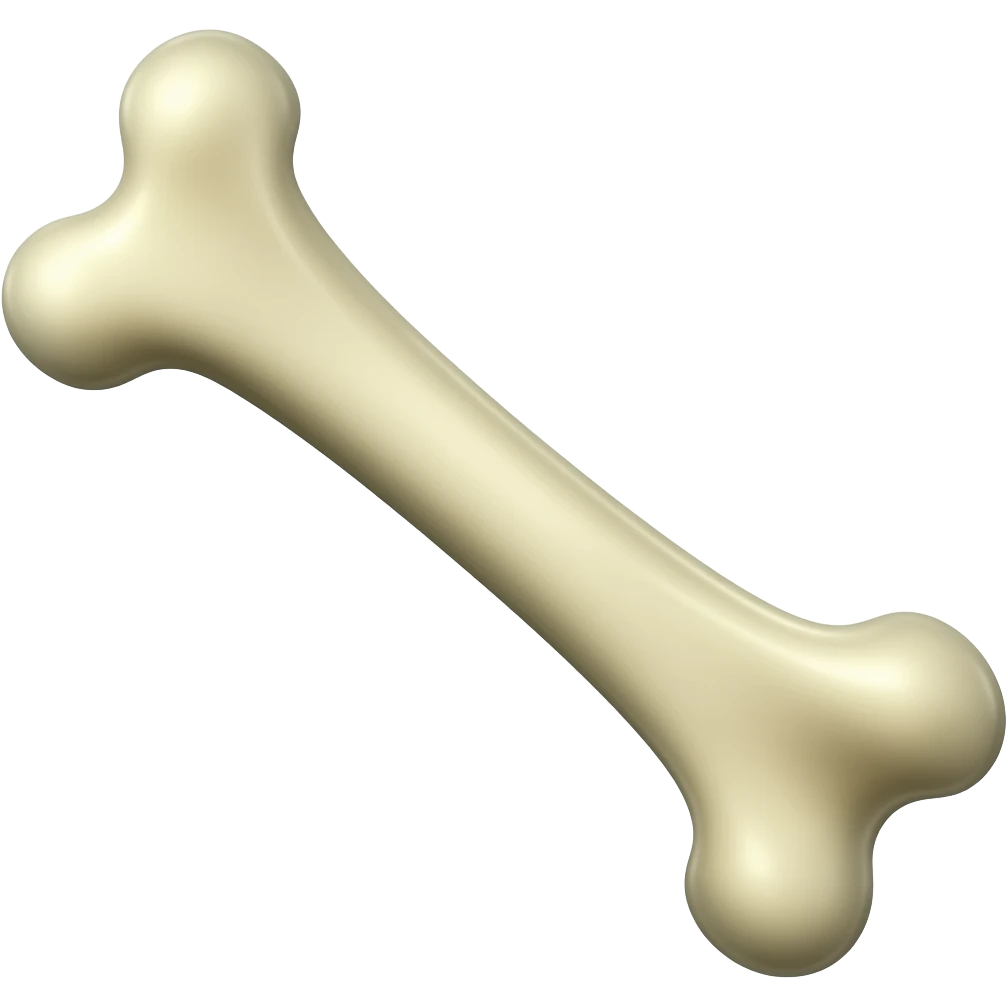 Кость одна\ emoji