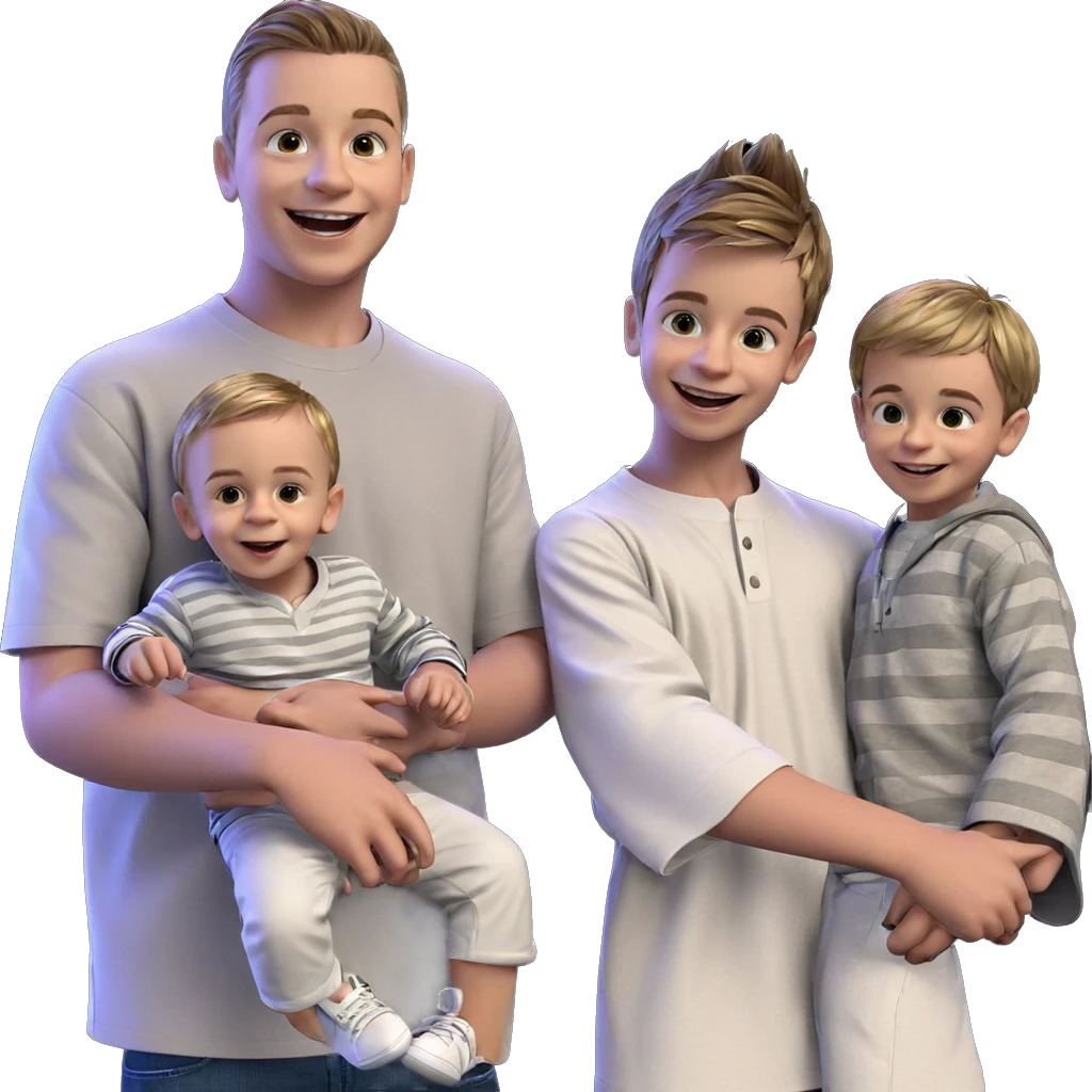 smiling boys on dark background emoji