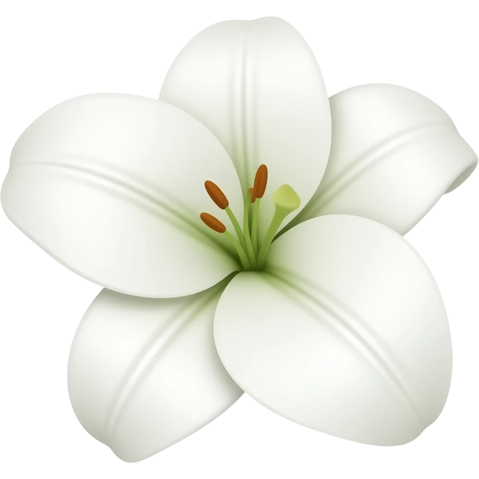 White lily emoji