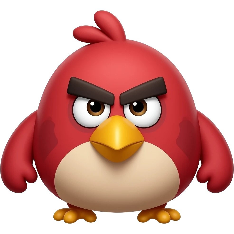 angry bird emoji