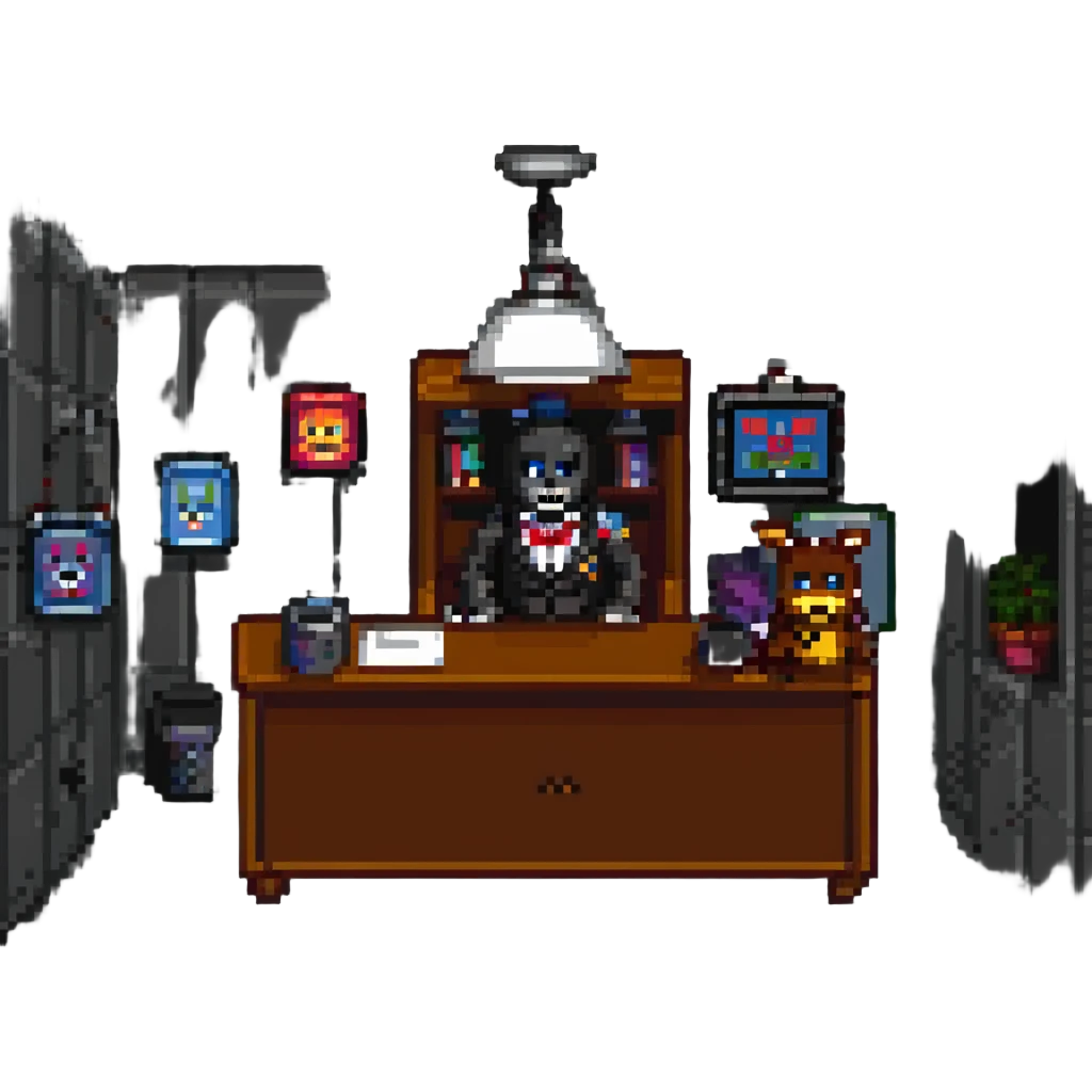 FNAF 1 security office pixel art style emoji