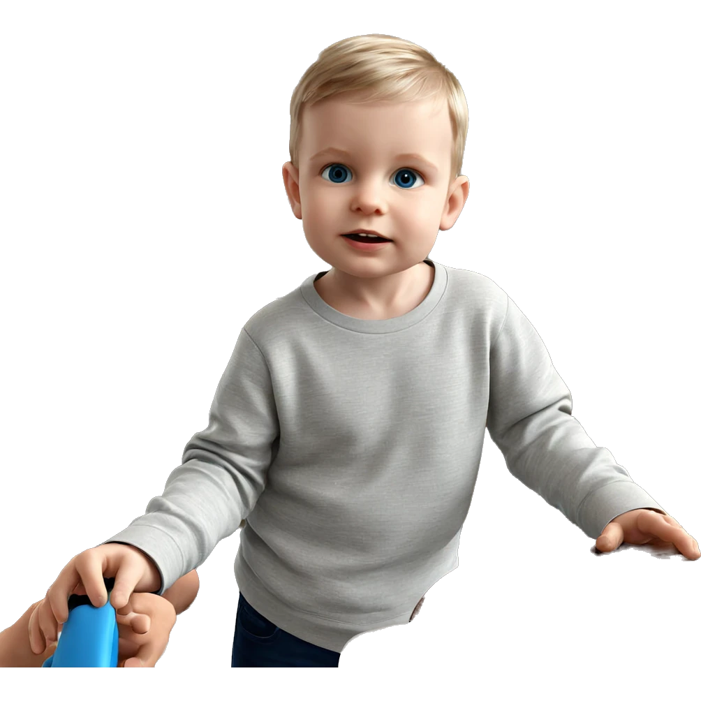 curious boy with blue eyes emoji