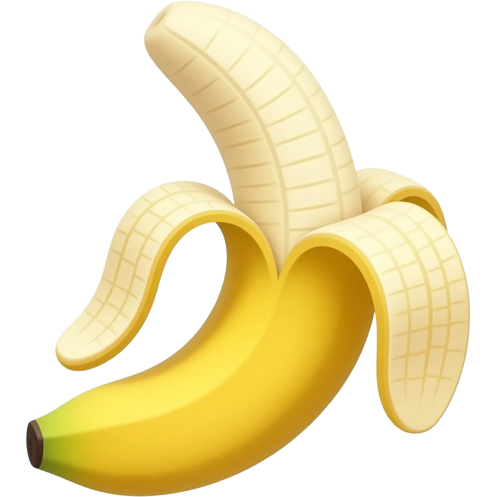 number 1 made of banana emoji
