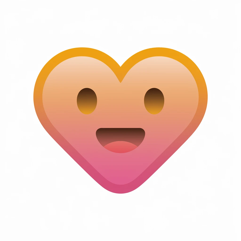 heart emoji with a gradient effect emoji