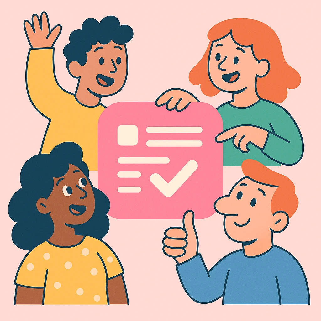 simple and clear pink task icon emoji