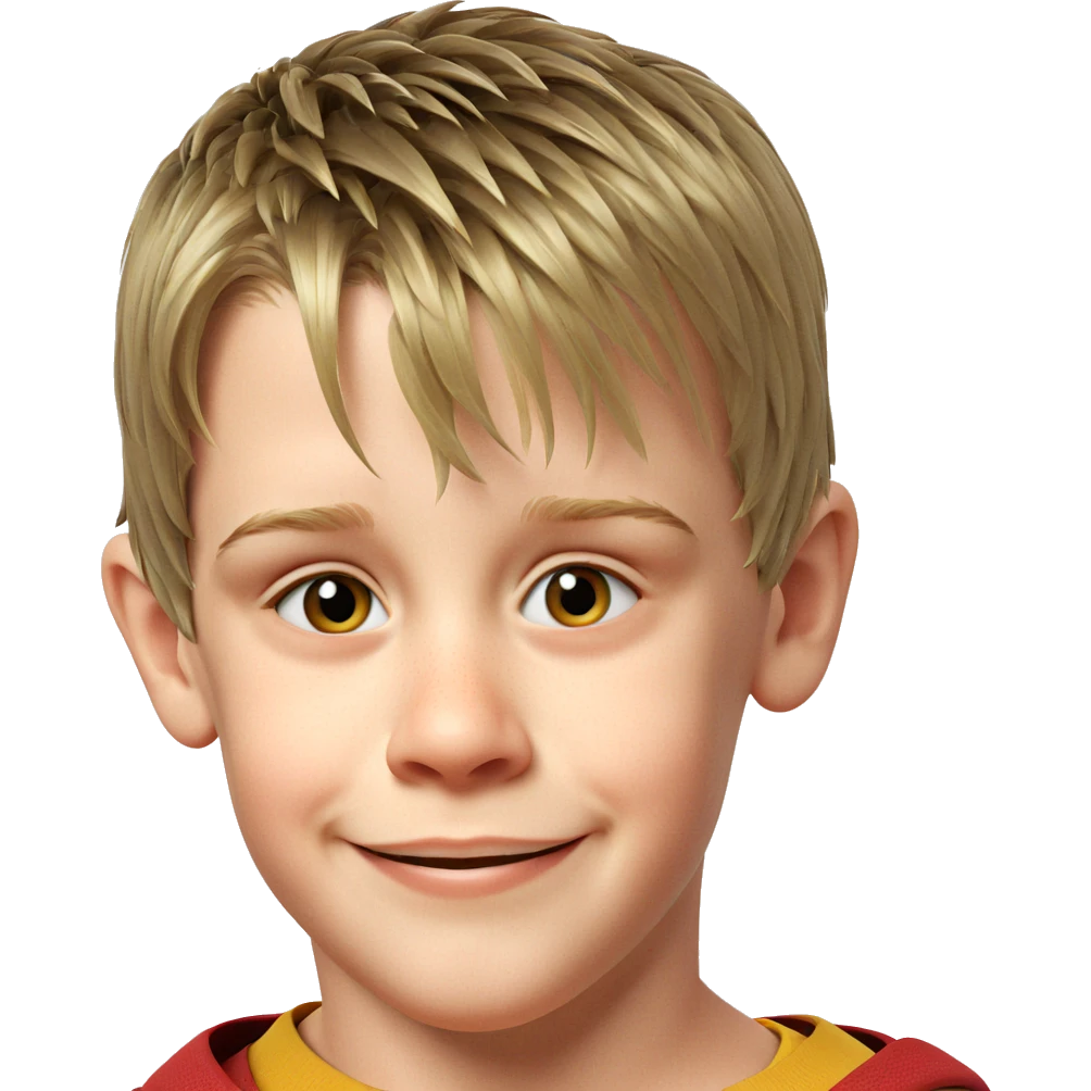 smiling boy on white background emoji